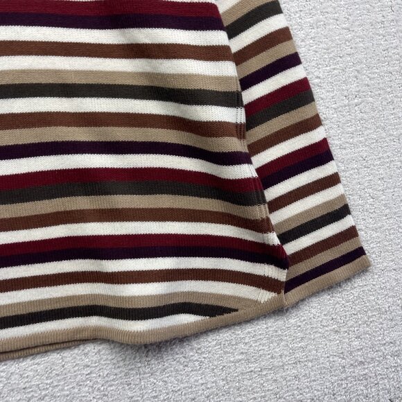 VTG St John’s Bay Knit Boat neck Pullover Sweater Wom Sz XL Multicolor Striped - Picture 4 of 12